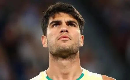 Alcaraz arrancou marca histórica em cima de Djokovic no Australian Open