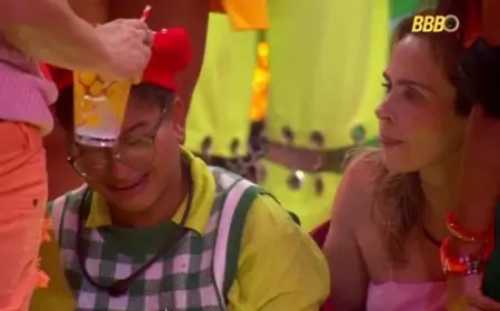 Milena exagera na festa do BBB, passa mal e vira assunto na casa