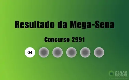 Resultado da Mega-Sena de hoje: veja números e ganhadores do concurso 2991 (terça, 31/03)